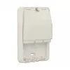 Outlet box DELOCK 86262 wall-mounted junction box, 82×120×31 mm, white