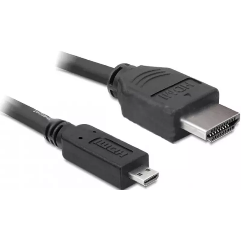 DeLOCK - Video- / Audio Cable - HDMI - 32 AWG - HDMI, 19-pin (M) - 19-pin Micro-HDMI (M) - 3 m (82663)