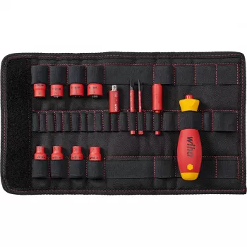 Screwdriver set Wiha slimVario 1/4 43467 (model 7209NK2004) – compact interchangeable bit set