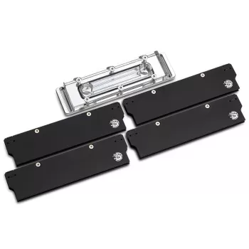 Bitspower Memory Cooler, DDR5, transparent, double-sided - 4 DIMMS