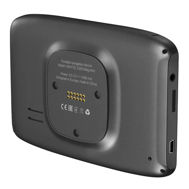 GPS navigator Navitel Navitel E505 Magnetic — 5 inch TFT touchscreen, 8 GB, MicroSD, handheld/fixed, 161 g