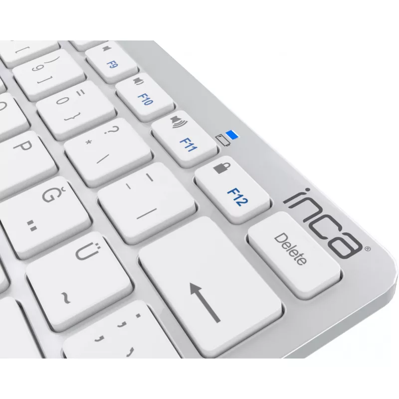 Wireless Keyboard Inca IBK-569BT Bluetooth 78 Keys Metallic Silver
