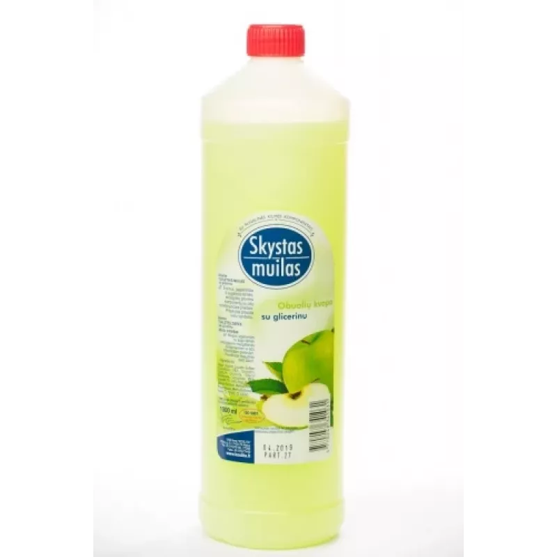 Liquid soap Nenurodyta P03-01-2-00 with glycerin, apple scent, 1 L bottle