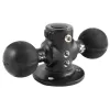 RAM Mounts runde Doppelkugel-Basis - C-Kugel (1.5 ), in polybag (RAM-217-1U)