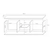 Cama TV stand SOHO 180 white/grey gloss