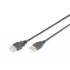 Digitus - USB-Extension Cable - USB Type A, 4-pin (M) - USB Type A, 4-pin (W) - 3,0m (USB / USB2.0) - Black (AK-300202-030-S)