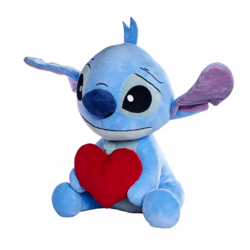 Plush toy SIMBA Stitch with heart 50 cm, soft cuddly character