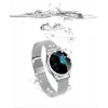 Smartwatch ORO-MED ORO-SMART CRYSTAL SILVER — round metal housing, LCD 240×198, 1.04 inch display, Bluetooth 4.0, waterproof, 120 mAh battery