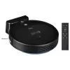 Robot vacuum cleaner TEESA Smart VAC 2 — round, black, 1000 Pa suction, 9.6V/2000mAh Li battery, 0.2 L dust box, Wi‑Fi, automatic return