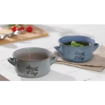 Soup cup Ritzenhoff & Breker TASTY BLUE 570 ml stoneware dishwasher safe