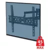 Wall TV mount ESPERANZA ERW016 for 70 inch TVs, black, 45 kg capacity, VESA 75x75–400x400, tilt 15°