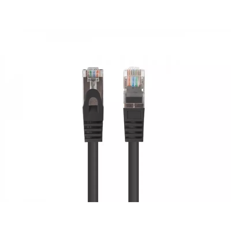 LANBERG Cat6 RJ-45 Patch Cable PCF6-20CC-0200-BK, 2 m, F/UTP, CCA, 250 MHz, 10 Gbit/s, black