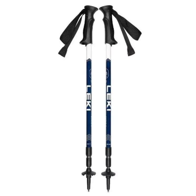 Trekking poles Leki EAGLE blue-white adjustable aluminium 3-segment 110–145 cm, 270 g