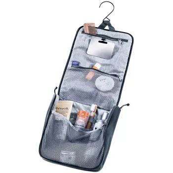 Travel toiletry bag DEUTER Wash Center II, compact organizer for toiletries, black