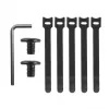 Under-desk cable organizer MACLEAN MC-105 B, steel, adjustable, fits desk thickness 0.5–50 mm, max load 5 kg, black