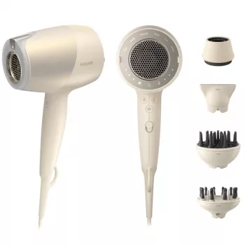 Hair dryer Philips 9000 series BHD829/00, 1800 W, ionic, 3 heat/3 speed, 4 nozzles (concentrator, diffuser), beige