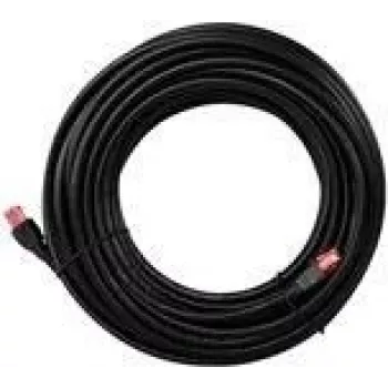 Goobay CAT 6 Outdoor-Patch Cable, U/UTP, Black, 40 m - Copper Material, PE Outer Jacket (55436)