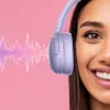 Headphones MANTA HDP1001PU Rytmo Elegance Purple over-ear wired, model HDP1001PU