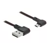 USB Cable DeLOCK EASY-USB 2.0 Type-A to Micro-B Male 0.5m Black