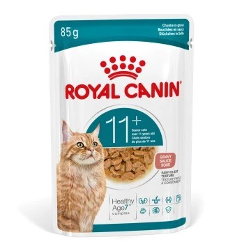 Wet cat food Royal Canin FHN Ageing 11+ Gravy 12×85 g – senior complete wet trays
