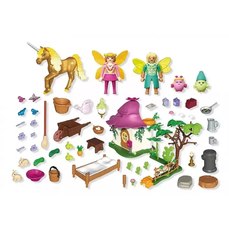 Figure Set Princess Magic 71838 Cosy Fairy House and Gold Unicorn