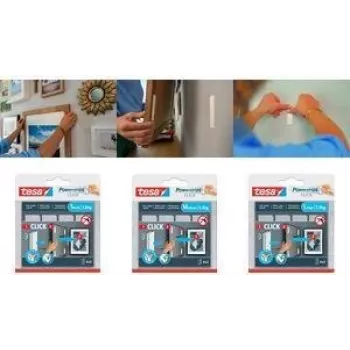 tesa Powerstrips SMALL Adhesive Strips for max. 1,8 kg 2,0 x 6,0 cm, 4 pc(s) (77720-00000-00)