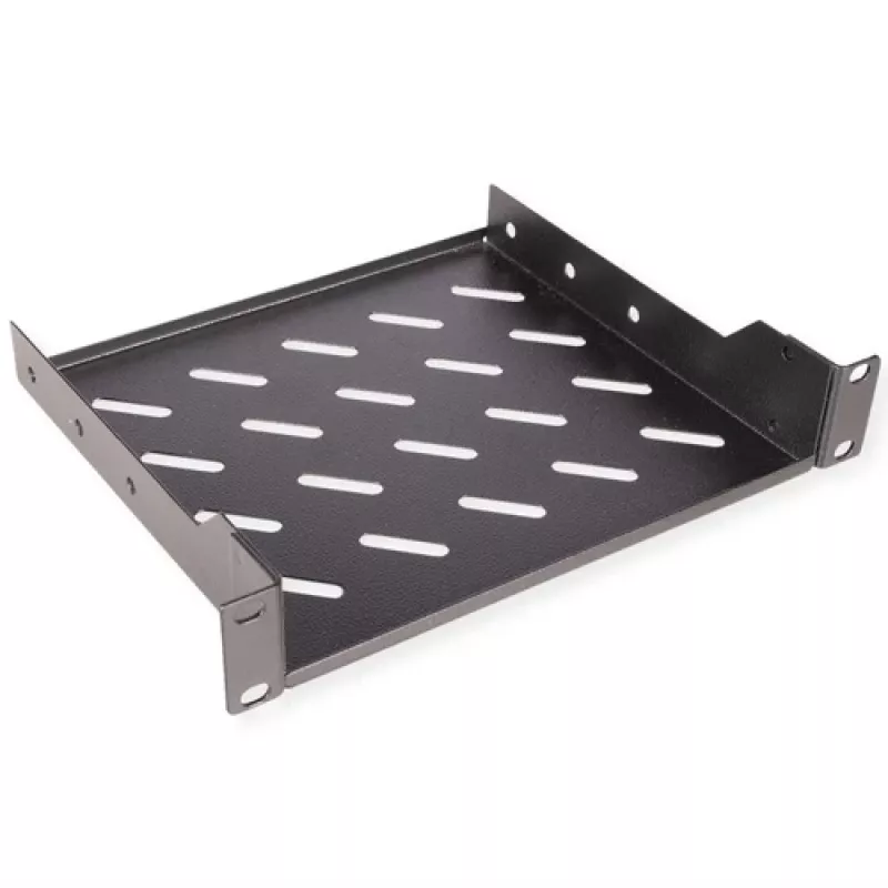 Shelf 10 inch 1U 2T ROLINE 26.21.0030 — 10-inch 1U rack shelf with 2T load