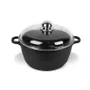 Maestro MR-4616C Pot with lid 16 cm 1 l Black