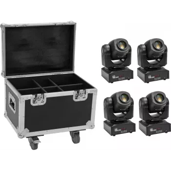 Moving head spot EUROLITE TMH-S60 4x LED with carrying case