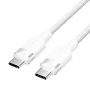 USB-C to USB-C cable Vention TRDWF — 1 m, USB 2.0, 60 W Power Delivery, 3 A, white