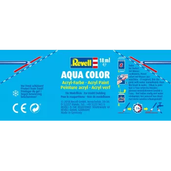 Revell 36106 Aqua-Colour Teer-Black (matte) Colour Code: 06 RAL Colour Code: 9021 Dose 18 ml (36106)