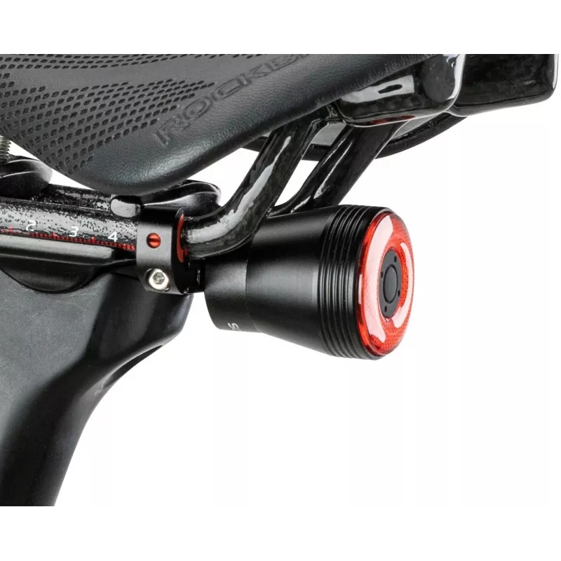 Rockbros Q5 black rear bicycle light with intelligent STOP system