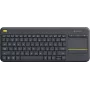 Logitech K400 Plus Tv - Mini - Wireless - RF Wireless - QWERTY - Black