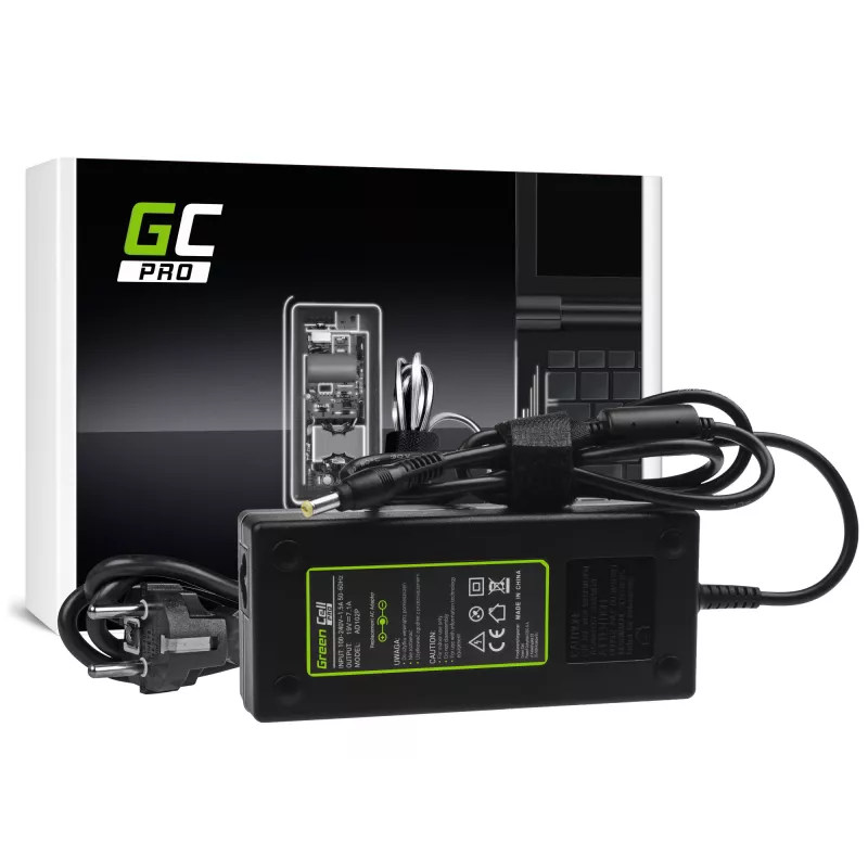 Adapter Green Cell AD102P universal 135 W, 19 V, 7.1 A, black, for laptops