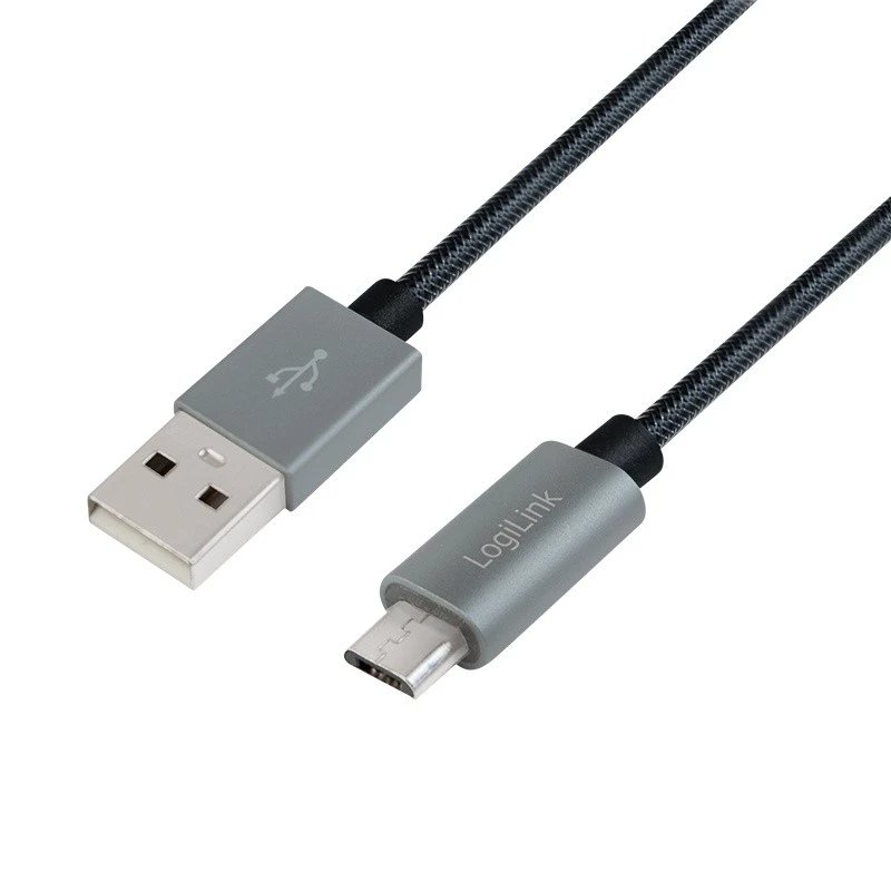 Sync and charging cable USB-A to Micro-B male 2m