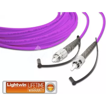 Lightwin High Quality Simplex LWL Patch Cable, MM OM4, FC - ST LWL Patch Cable (LSP-50 FC-ST 1.0 OM4)