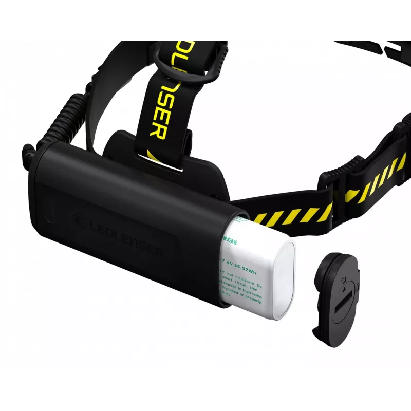 Headband flashlight Led Lenser H15R Work Black Yellow