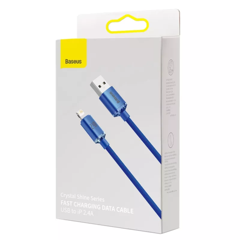 Lightning Cable Baseus CAJY000003 1.2m Blue 2.4A