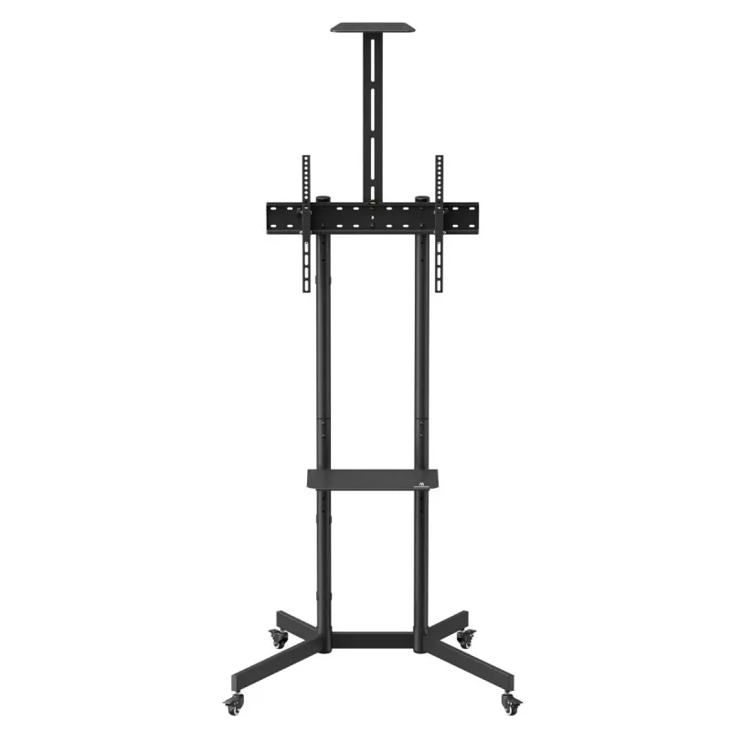 Maclean TV stand / cart, camera shelf, on wheels, 37-70, max load 45kg/5kg shelf, max. VESA 600x400, MC-113 B