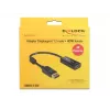DeLOCK - Video- / Audio-Adapter - DisplayPort / HDMI - DisplayPort (M) - HDMI, 19-pin (W) - 20cm - (DisplayPort 1,2) - Black (62609)
