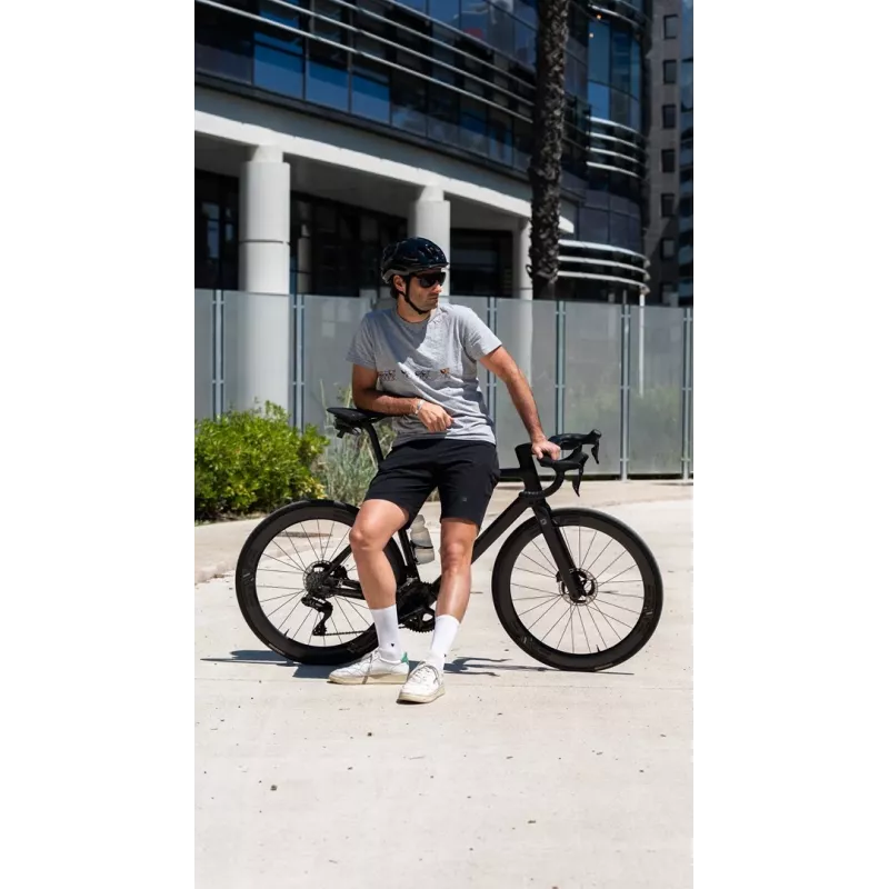 Bicycle helmet HJC CROSSER Black size M — road and urban cycling protective helmet