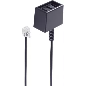 telephone cable ShiverPeaks BS71280-6 0.15 m Black