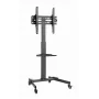 TV stand GEMBIRD TVS-55T-01 for 32–55 inch TVs, steel, height-adjustable VESA 100x100–400x400, tilt, wheels, max load 35 kg