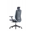 Up Up Athene ergonomic office chair Black, Grey + Blue fabric