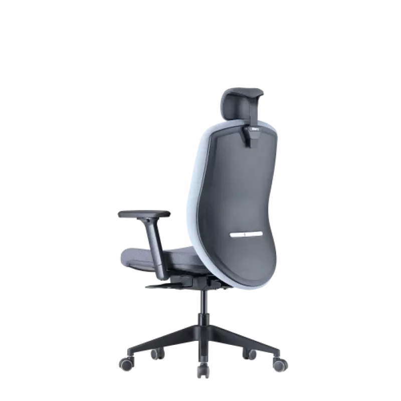 Up Up Athene ergonomic office chair Black, Grey + Blue fabric