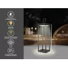 Rechargeable Lantern Beper P207ILI100 — Black, Portable LED Lighting