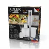 Adler AD 4620 Hand Blender Set, 800 W, 2 Speeds, 450 ml Chopper, 750 ml Beaker, Whisk, White