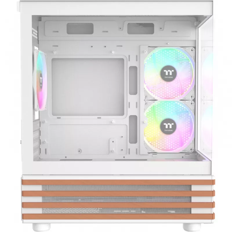 PC Micro Tower case THERMALTAKE View 170 WS ARGB Snow — Micro ATX, white, 2x120mm side, 1x120mm rear, PSU bottom, supports 2.5 inch/3.5 inch
