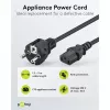Goobay IEC Cord 5 m Black Power Plug Type F IEC C13 H05VV-F3G