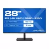 JAPANNEXT 4K UHD Monitor 71,1 cm (28) 3840x2160 Pixel,IPS Panel, 5 ms, 60 Hz, AMD FreeSync, HDMI, DisplayPort (JN-I280UHD60F-P)